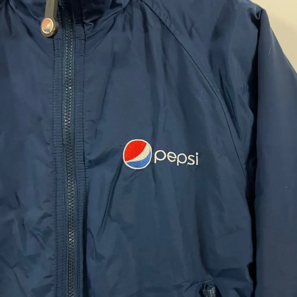 Vintage‎ Y2K Pepsi Fleece Lined Embroidered Jacket - S
